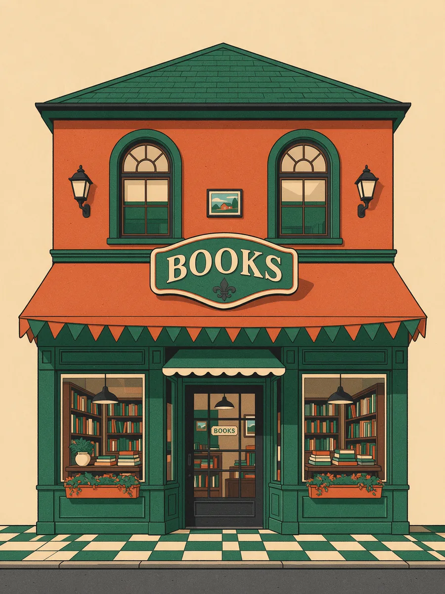 Fable & Co., an illustrated bookshop shopfront